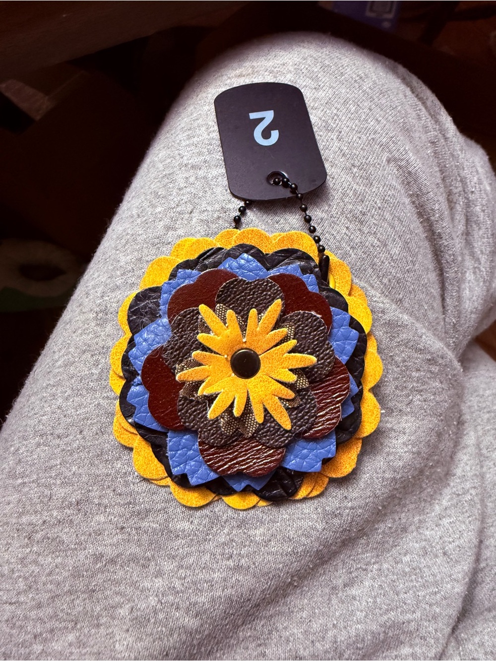 Handmade Floral Bag Charm